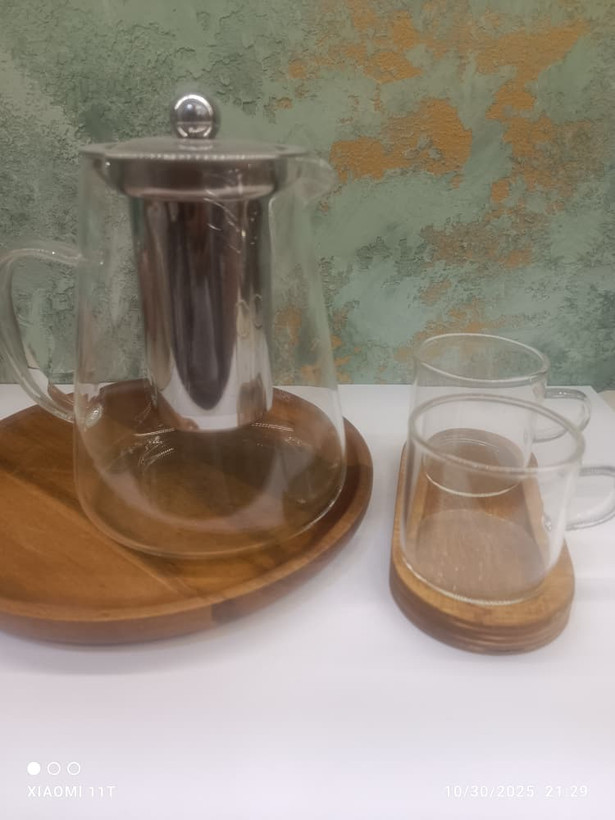 کتری شیشه ای پیرکس مقاوم در برابر شعله مستقیم