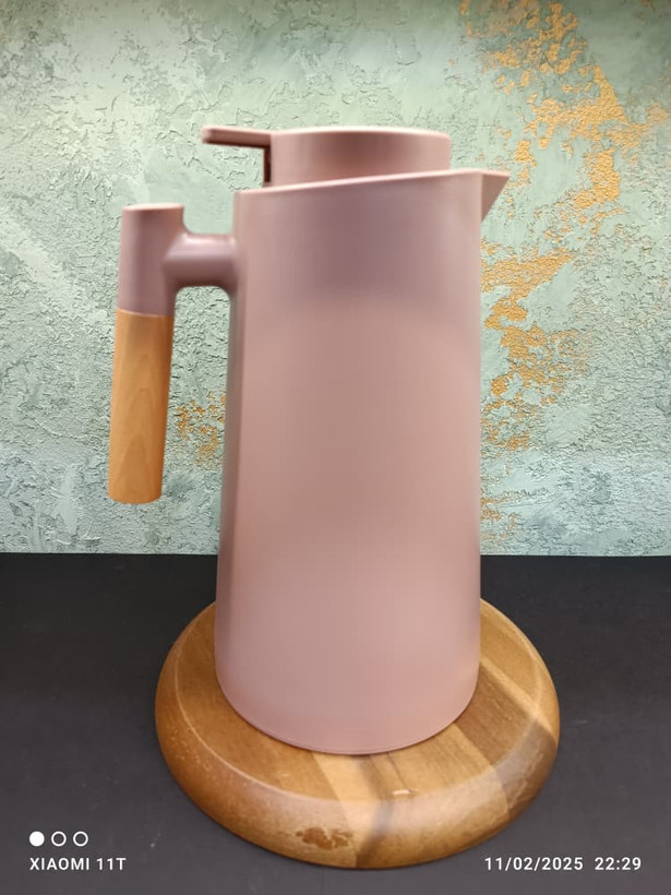فلاسک وکیوم پلی vacuum Jug دسته چوبی | خرید از بندر عباس و مگ کیچن